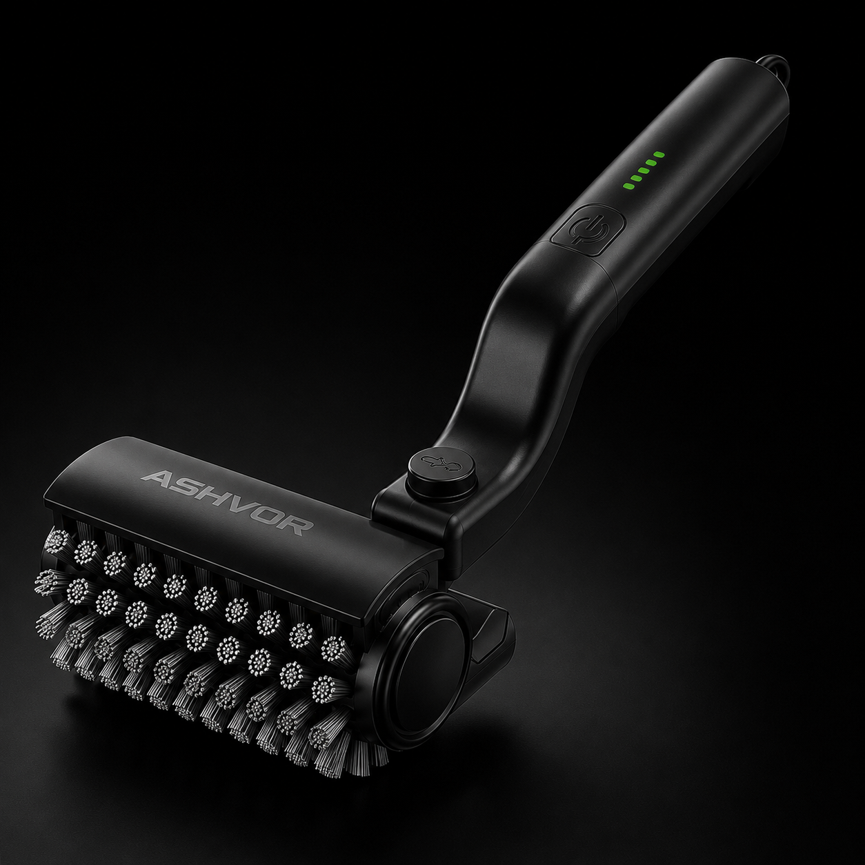 Rechargeable grill cleaning brush for BBQ grates